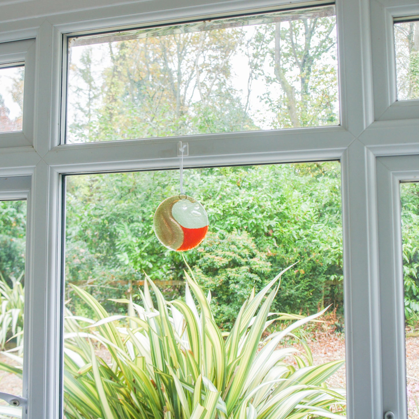 Robin Fused Glass Suncatcher - 12cm(5")