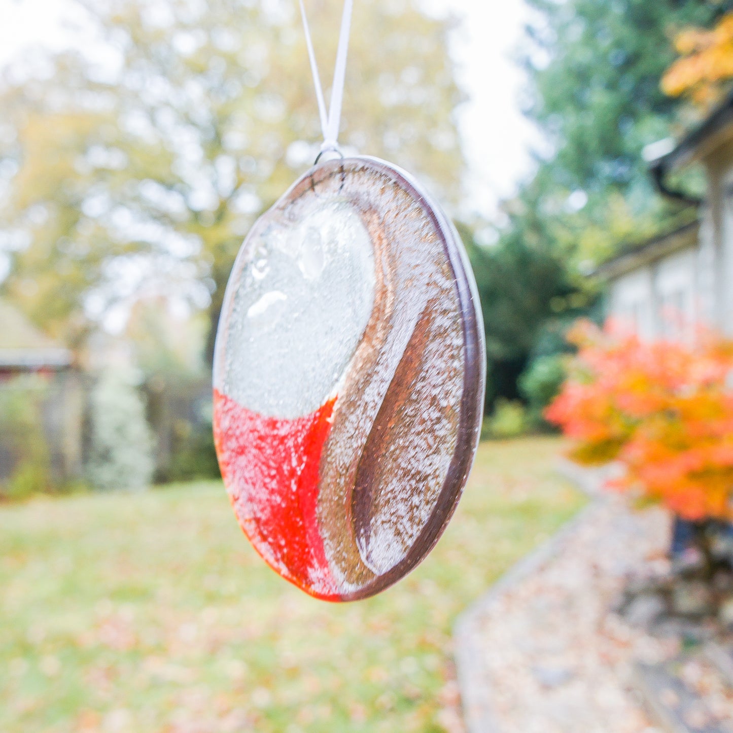 Robin Fused Glass Suncatcher - 12cm(5")