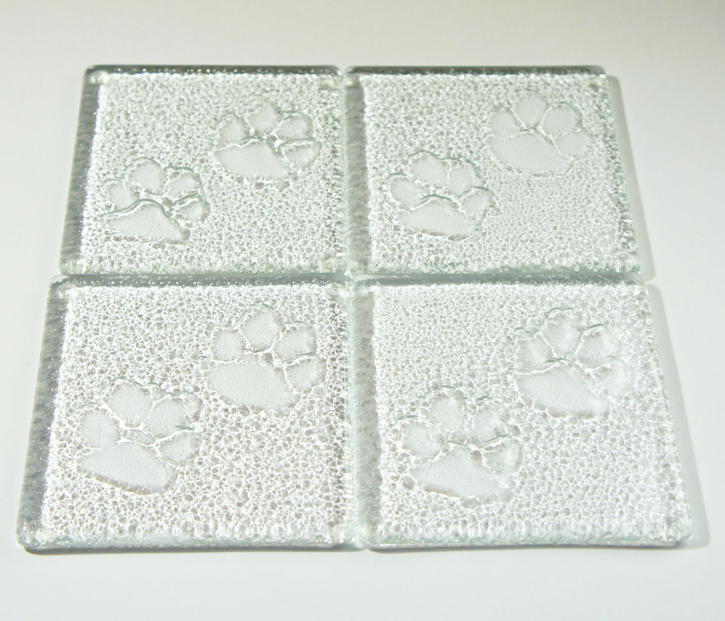 4 Clear Paw Coasters
Set of 4
Clear Coasters Cat
animal lover gift
handmade coasters
cat lover gift
dog coaster
coaster set