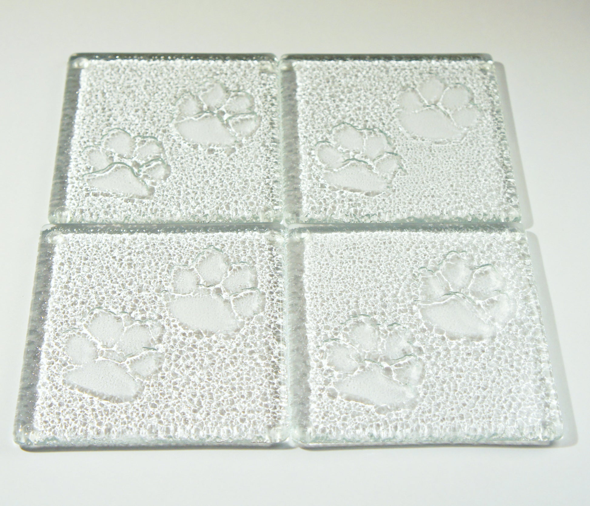 4 Clear Paw Coasters
Set of 4
Clear Coasters Cat
animal lover gift
handmade coasters
cat lover gift
dog coaster
coaster set