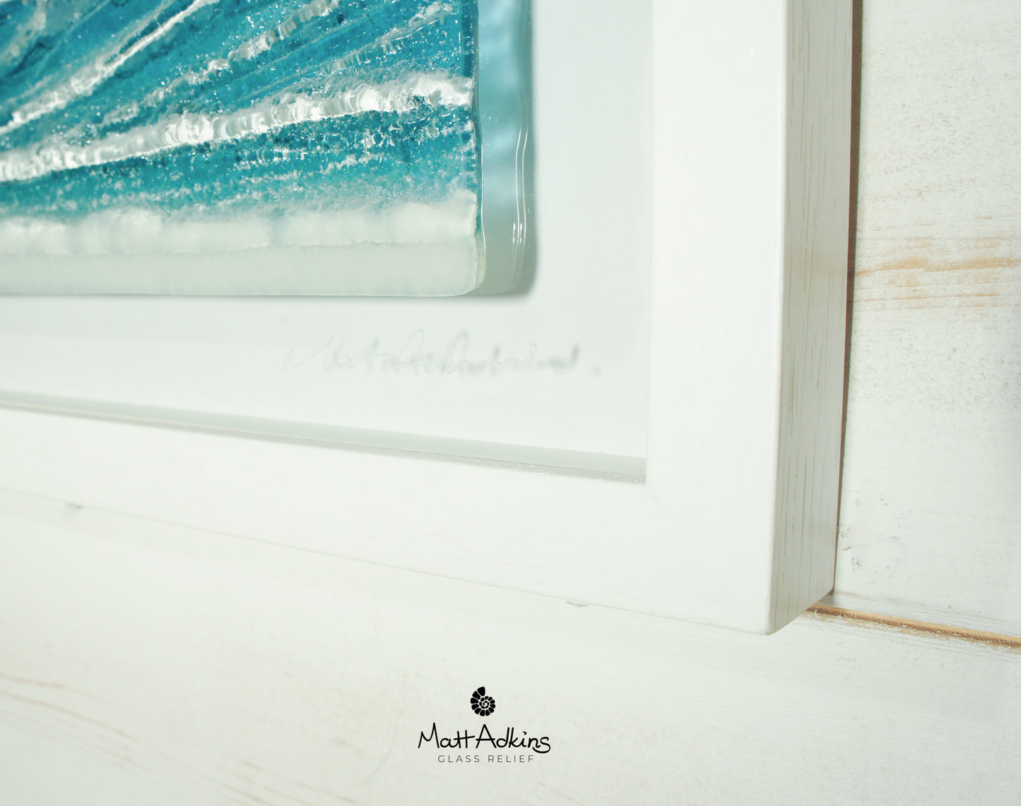large glass wave wall art picture frame landscape panoramic