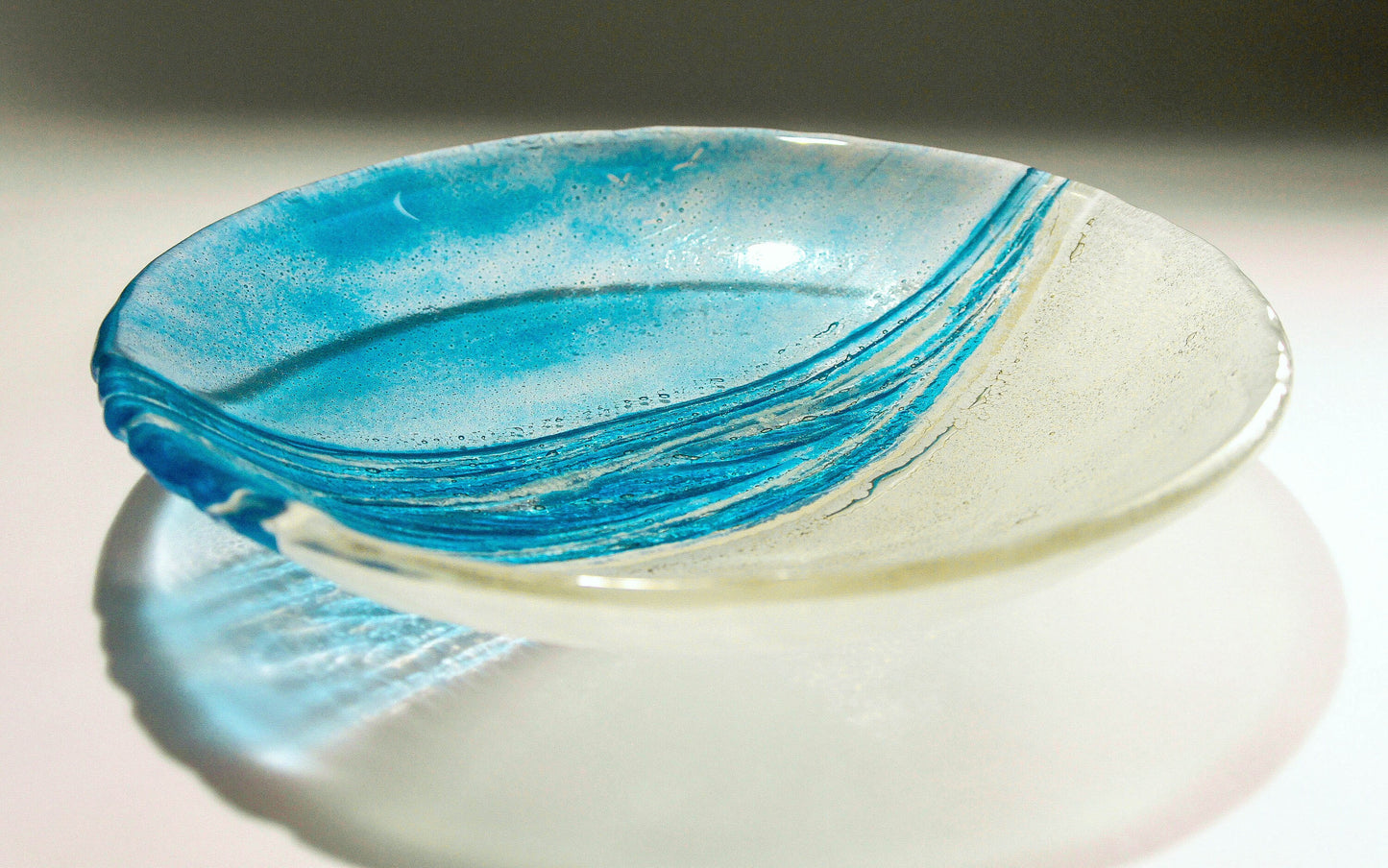 beach fruit glass bowl