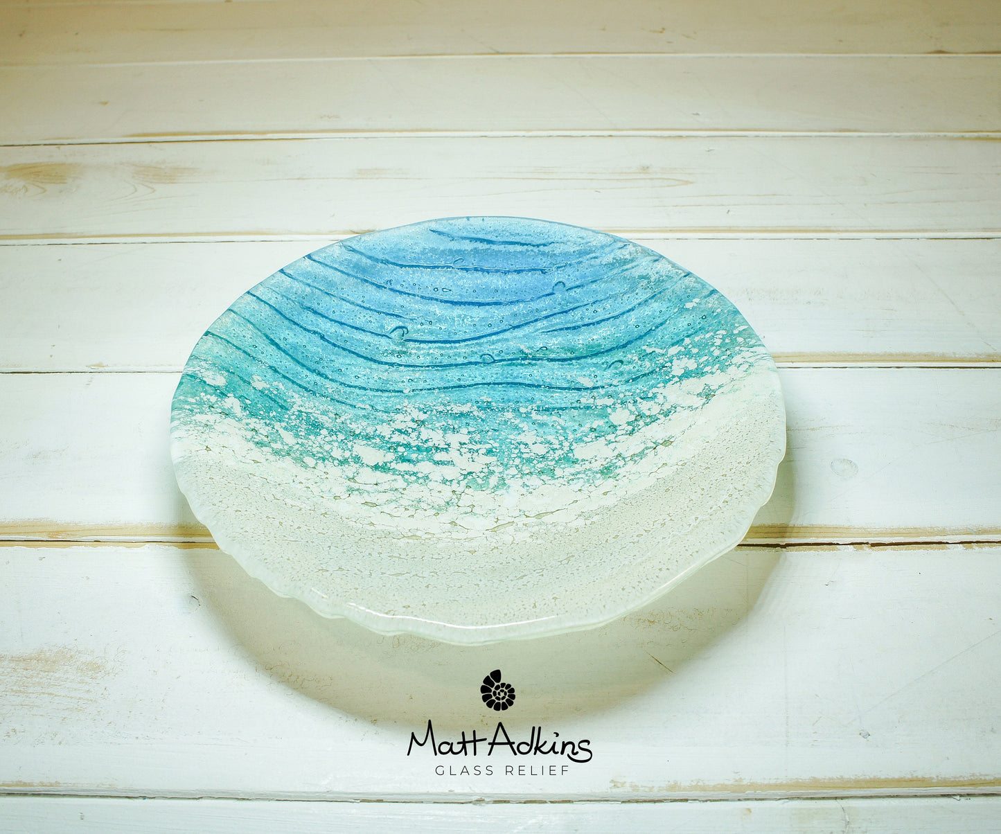Fused Glass Bowl Turquoise Sea Beach Glass Fruit Bowl bathroom Decor Beach House Glass Ornament sea glass art housewarming gift paradise ocean jewellery dish key bowl decorative plate home accessories