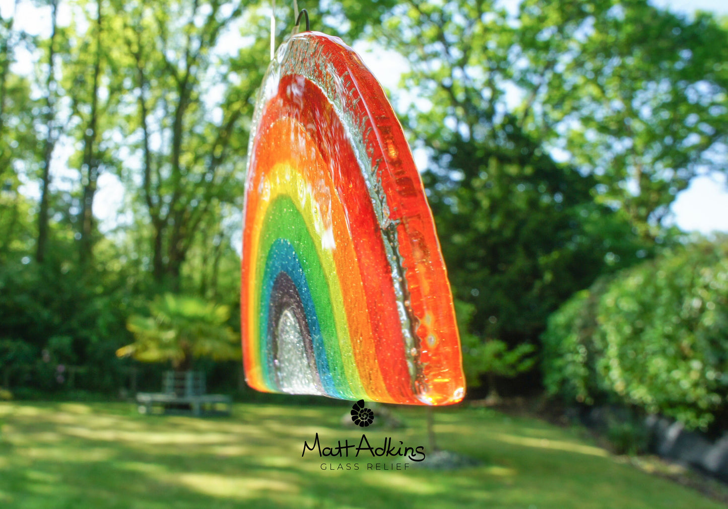 glass suncatcher hanging window glass rainbow art glass rainbow suncatcher handmade rainbow hope glass rainbow sun catcher rainbow fused glass rainbow rainbow gifts rainbow nursery miscarriage gift hanging ornament memorial suncatcher