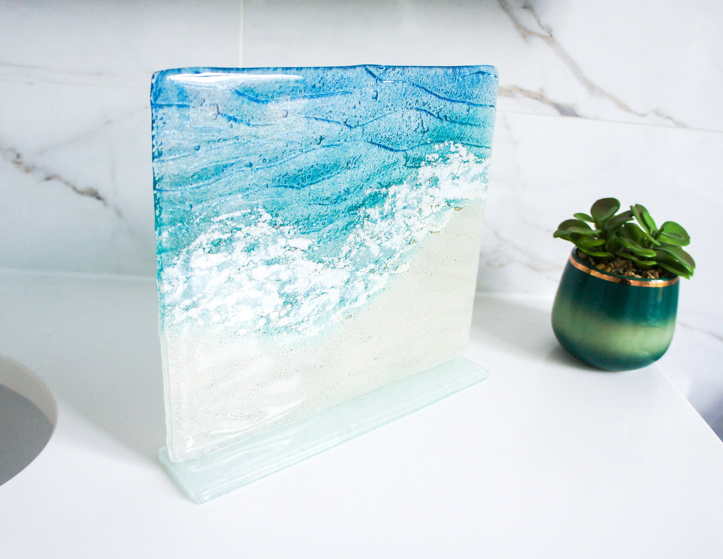 beach glass art, sea suncatcher, beach suncatcher, sea glass art