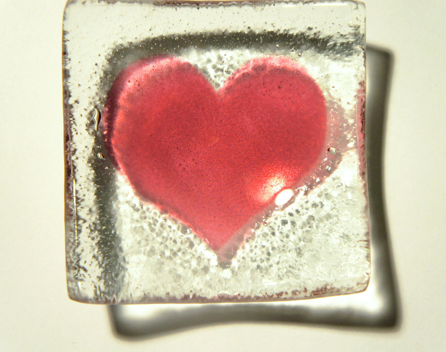 ring glass dish, heart dish, heart trinket, jewelry dish, heart, candle holder