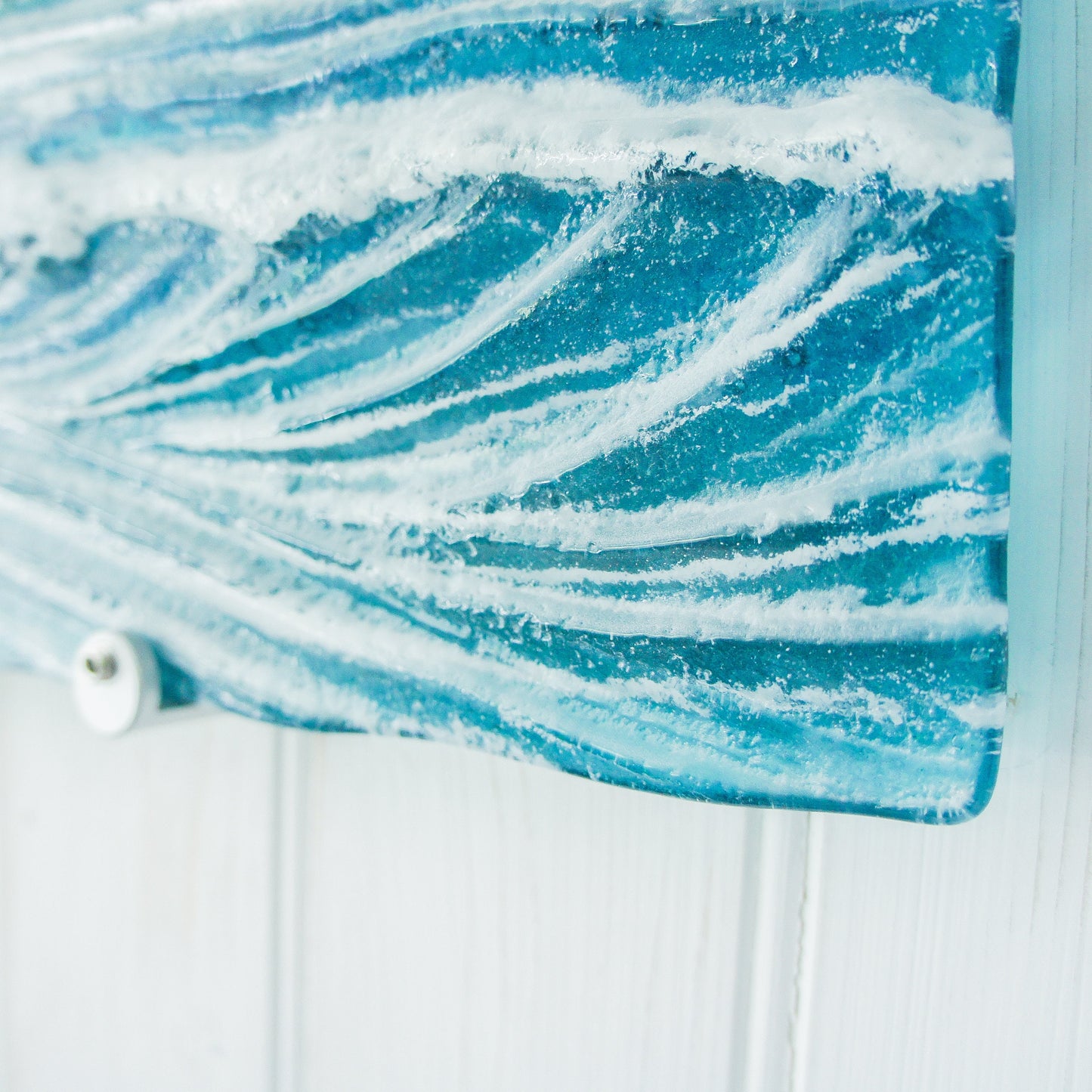 wall glass art
coastal home decor
fused glass wall art
ocean wall art
wave sculpture
beach room decor
office wall art
breaking wave
textured wall art
modern wall art
glass fusing teal
sea glass surfing