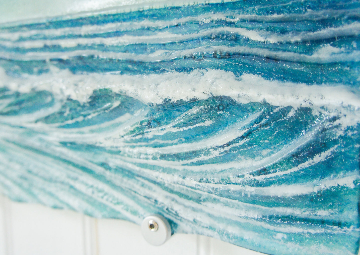 wall glass art
coastal home decor
fused glass wall art
ocean wall art
wave sculpture
beach room decor
office wall art
breaking wave
textured wall art
modern wall art
glass fusing teal
sea glass surfing