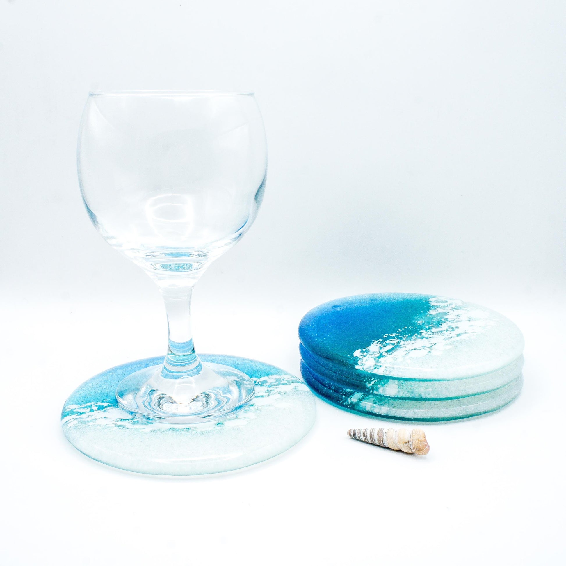 Turquoise Sea
Set of 4
Beach Fused Glass
fused glass Coasters
Beach House Decor
nautical gifts
matt adkins
gift set
seascape teal
coaster set
housewarming gift
unique gift
handmade coasters