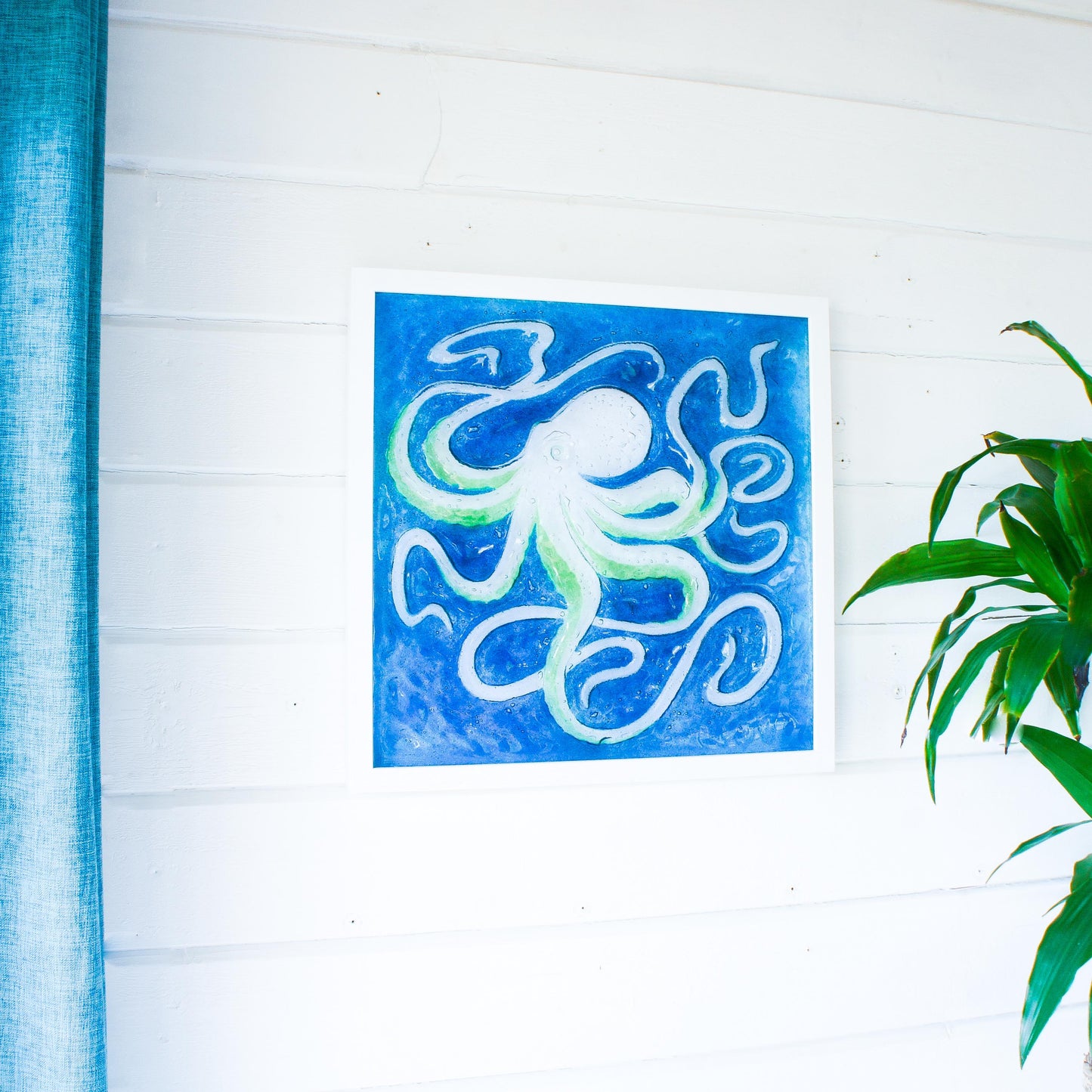 framed fused glass
fused glass wall art
Octopus Glass Art
extra lage wall art
glass wall decor
office wall art
framed picture
bathroom decor
wall hanging
art prints
new home gift
sea glass art
blue wall art
bathroom pictures