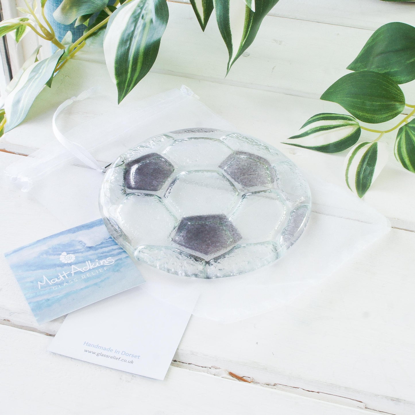 grey round suncatcher fused glass
boyfriend gift
brother gift
Glass Suncatcher
grandad gift
daddy gift
Football Glass
small gifts for him
soccer sun catcher
garden art red
grey football present
grey football gifts
sea glass art