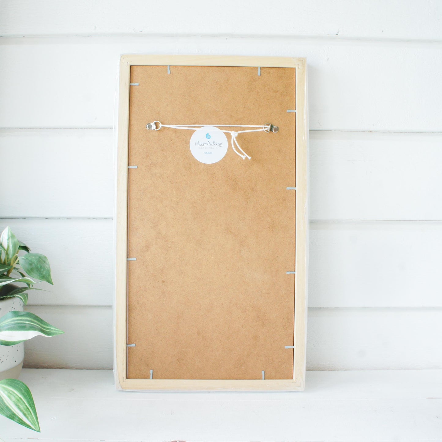 silver with dots whale shark fused glass turquoise deep blue portrait picture frame back