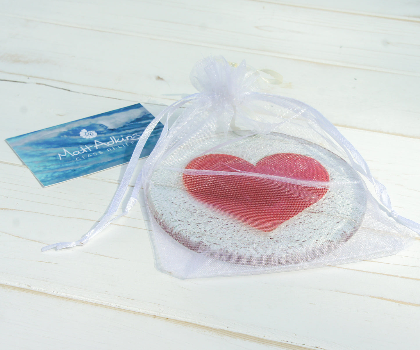 Red Heart Suncatcher - 12cm(5")