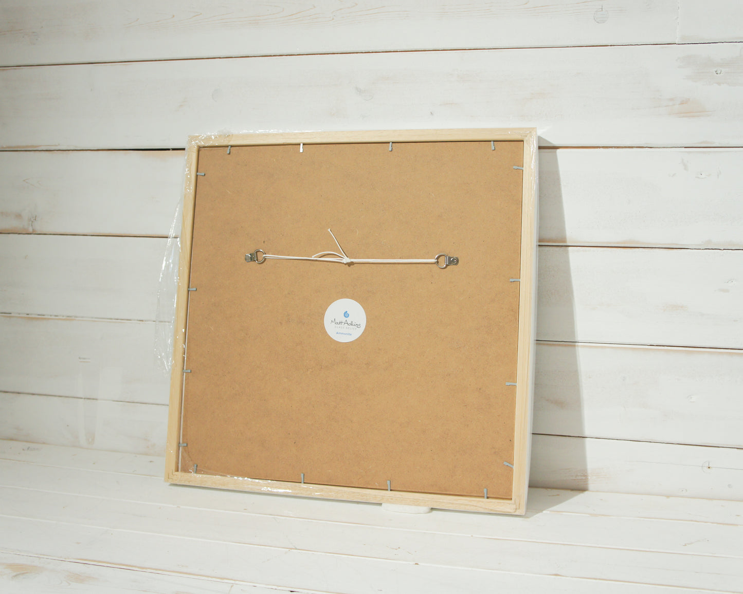 Paradise Large Square Sea Glass Beach Wall Art Frame - 45x45cm(17x17")