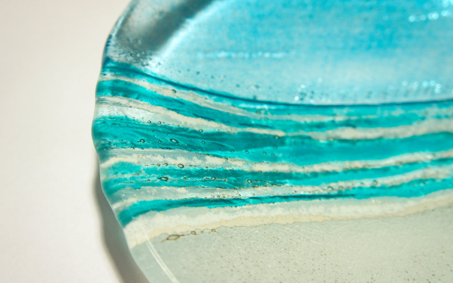 Small Turquoise Beach Bowl - 22.5cm(9")