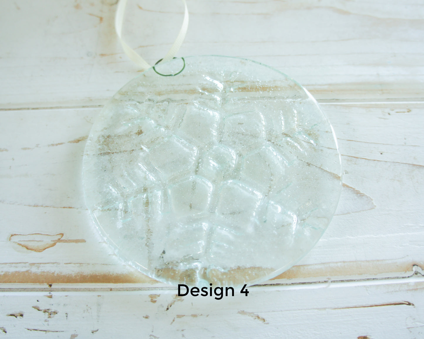 Snowflake Suncatcher Clear Design 4 - 12cm(5")