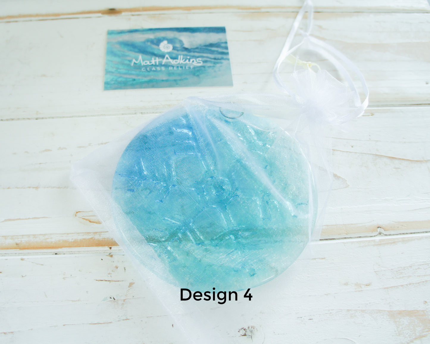 Snowflake Suncatcher Turquoise Design 4 - 12cm(5")