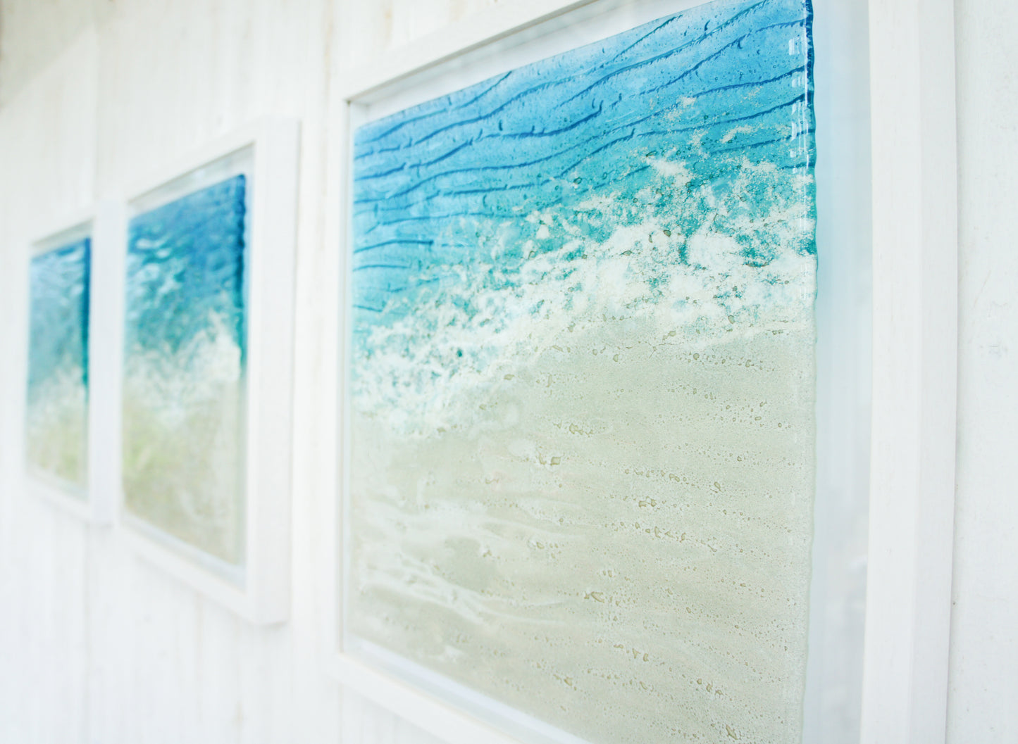 Triptych of Paradise Large Square Frames - 3 Frames at 45x45cm each (17x17")