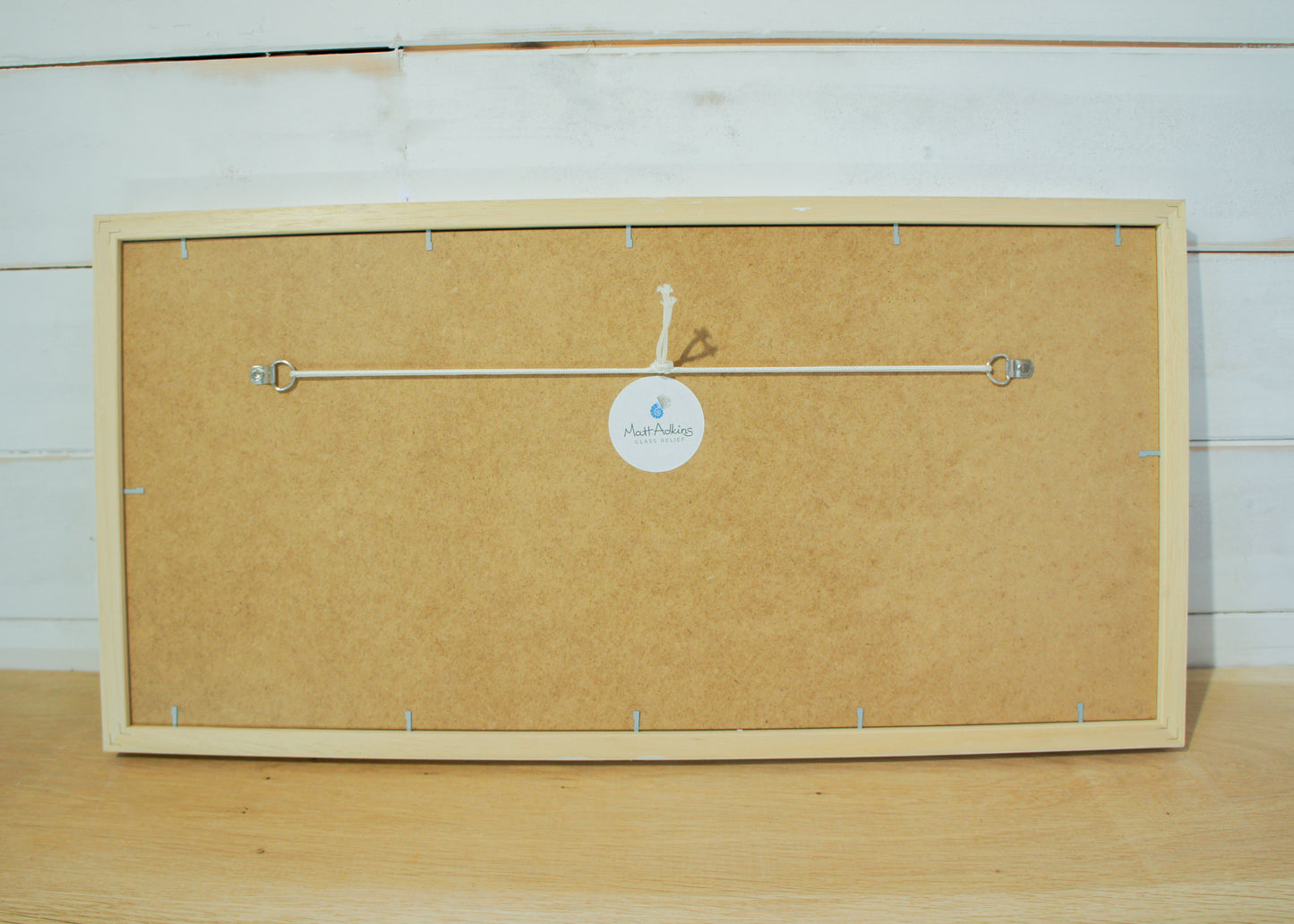 The Lighthouse - Large Panoramic Wave Frame red and white lighthouse with or without the sun - 60x30cm(12x23 1/2")