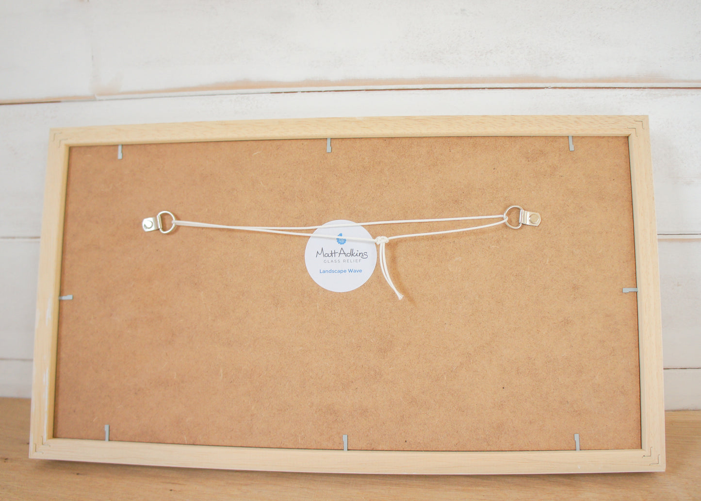 Wave Fused Glass Art Frame - Landscape D4 - 45x25cm(18x10")