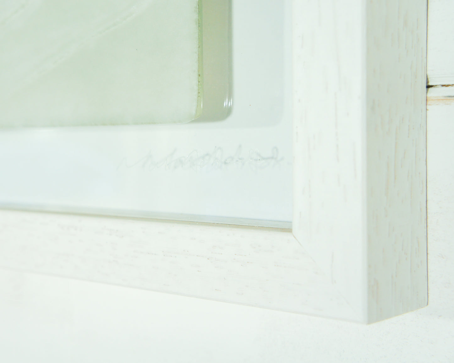 Fused Glass Wall Art Square Frame Wave - 45x45cm