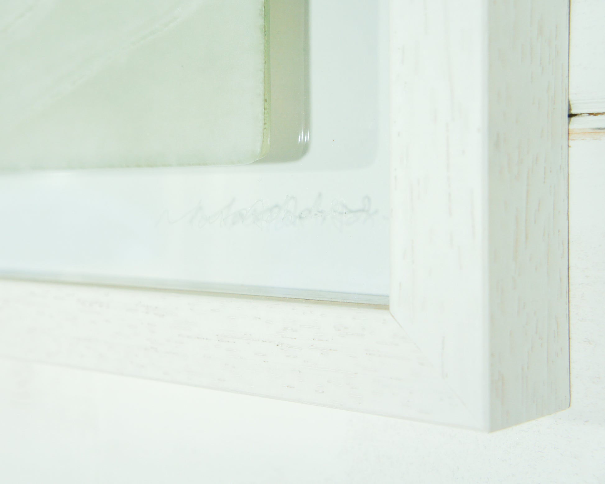 Fused Glass Wall Art Square Frame Wave - 45x45cm