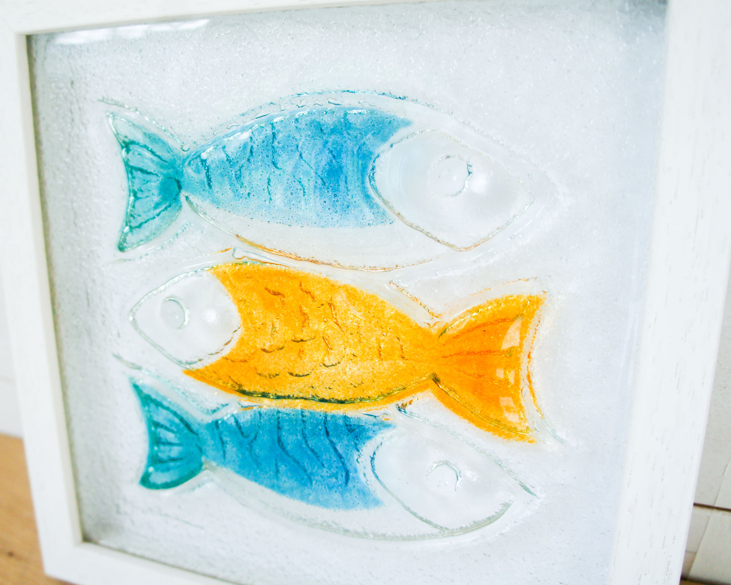 fish glass wall art