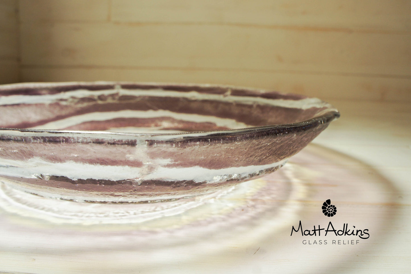 Purple Swirl Bowl - 29cm(11 1/2")