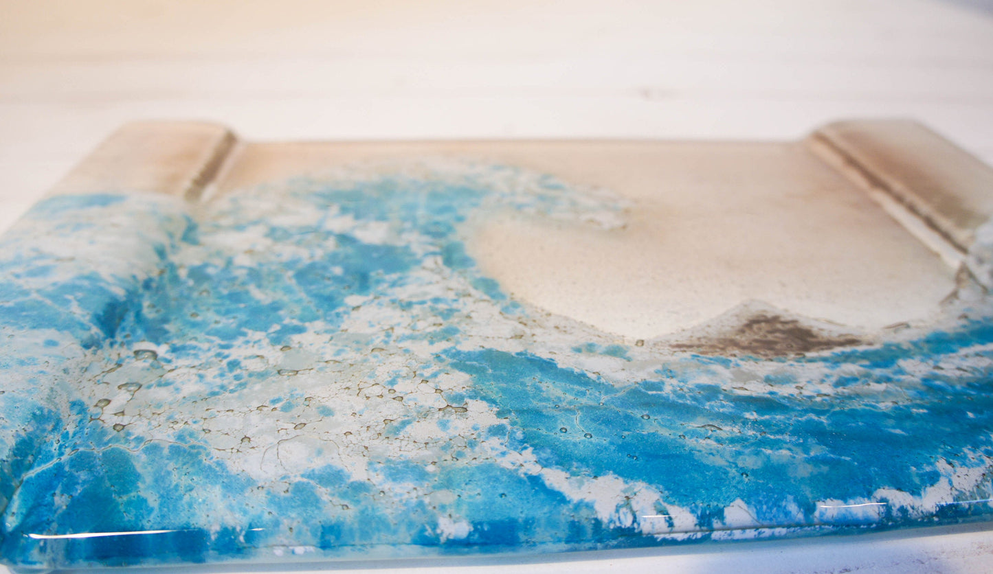 Wave on a Tray - 30x20cm( 11 3/4 x 8 1/4")