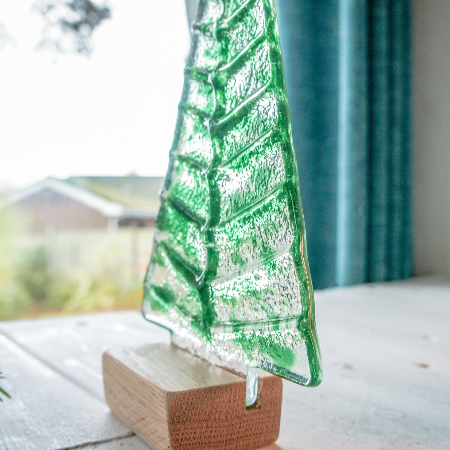 green fused glass christmas decoration, glass christmas, glass christmas, glass christmas tree glass christmas ornament