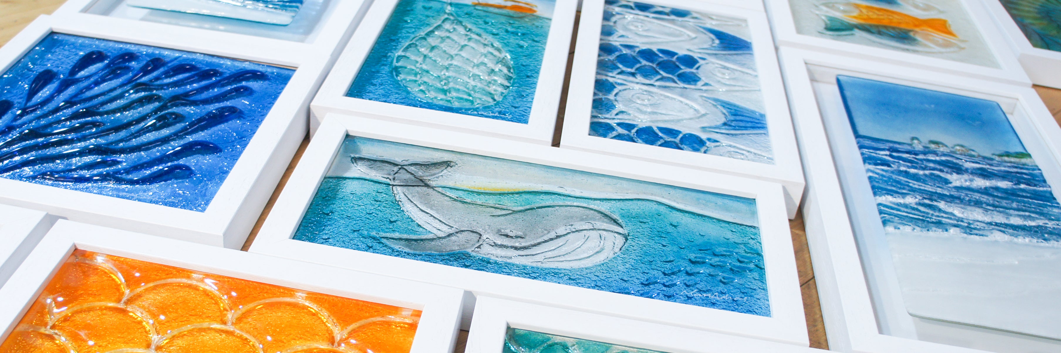 glass art, fish art, glass fish, matt adkins, glass wall art