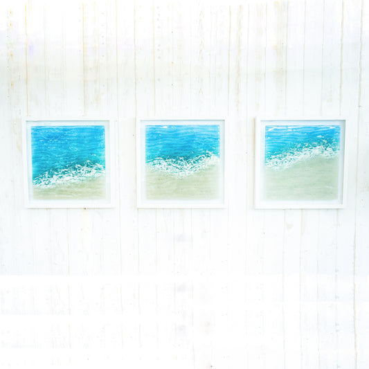 Triptych of Paradise Large Square Frames - 3 Frames at 45x45cm each (17x17")