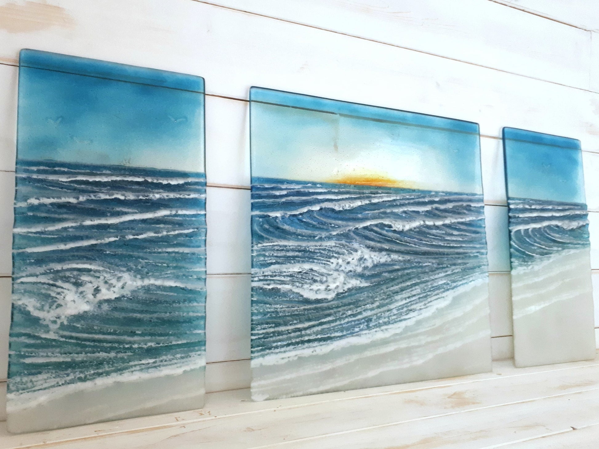 Crashing Wave
fused glass wall art
turquoise sea glass
fused glass wall
large glass wall art
sea glass wall art
fused glass wave
large fused glass
glass wall art
large wave wall art
triptych wall art
3 piece wall art
textured wall art