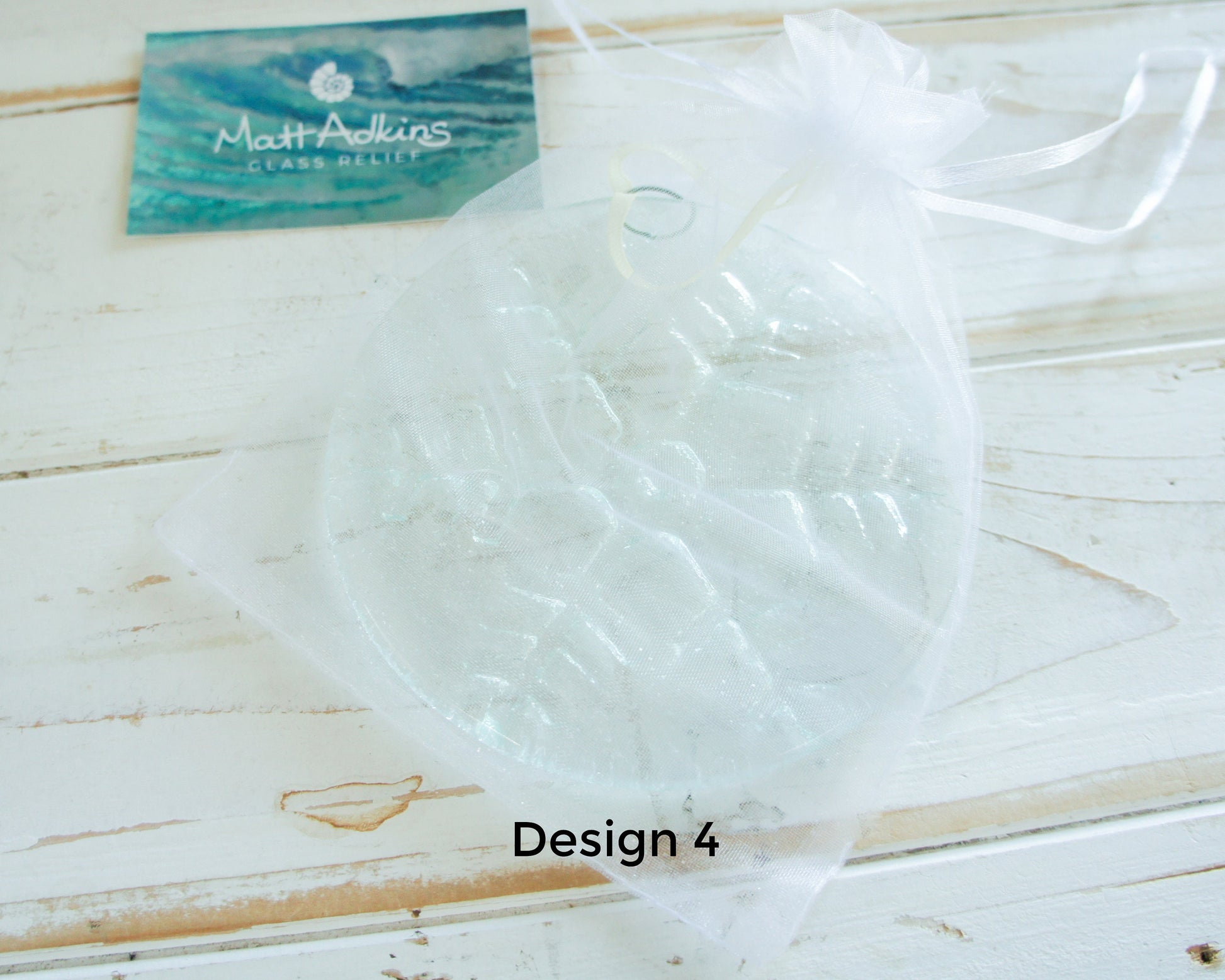 Snowflake Suncatcher 12cm(5") Turquoise and/or Clear Design 4 | Snowflake Winter Christmas Glass Hanging Window Decor | Fused Glass Round