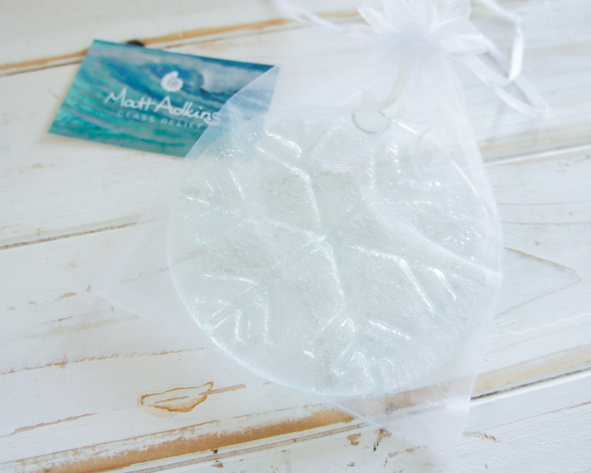 Snowflake Suncatcher 12cm(5") Turquoise and/or Clear Design 1 | Snowflake Winter Christmas Glass Hanging Window Decor | Fused Glass Round