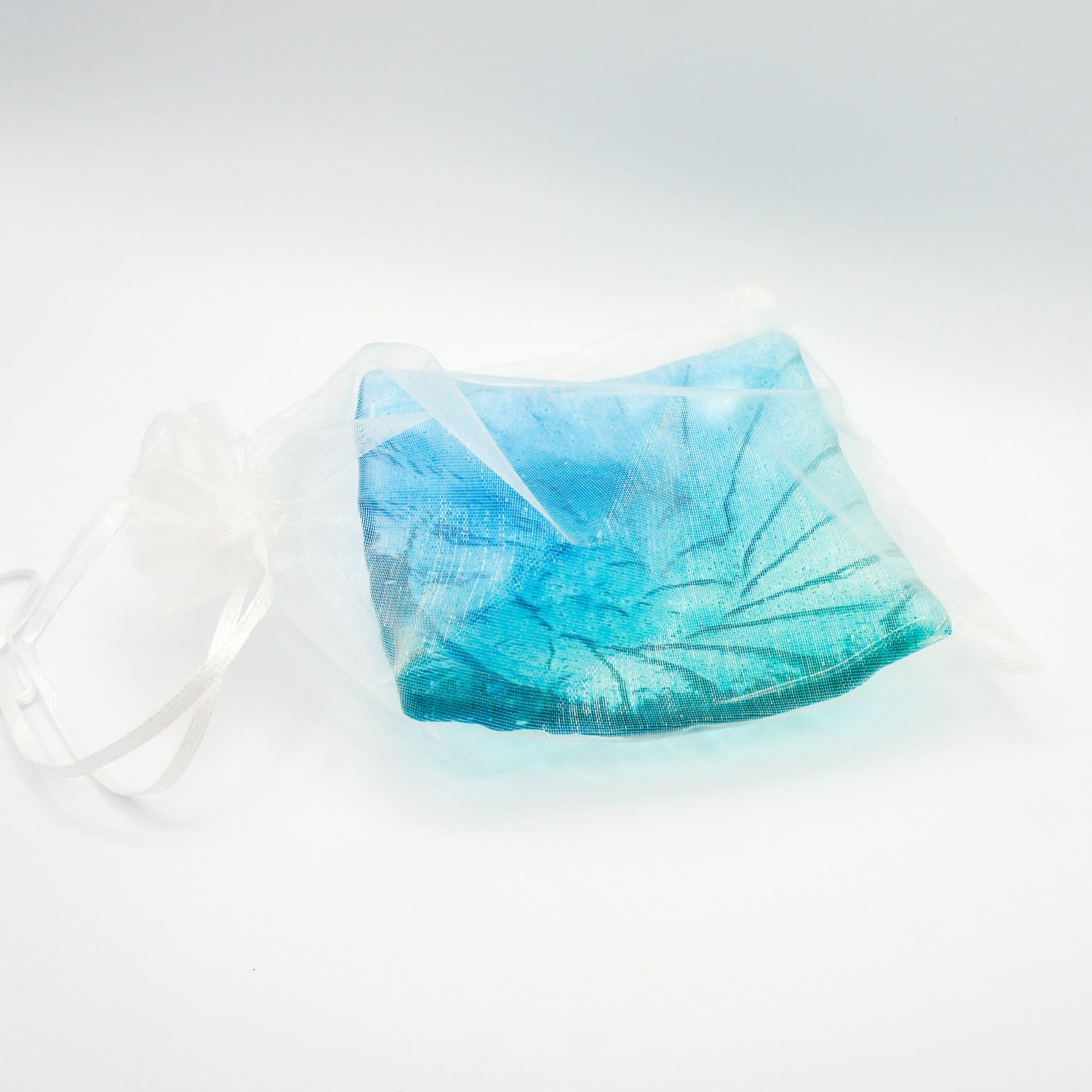 fused glass trinket, ammonite ring dish, fossil handmade dish, teal dish, seabed dish, ring holder, turquoise dish, coastal dish