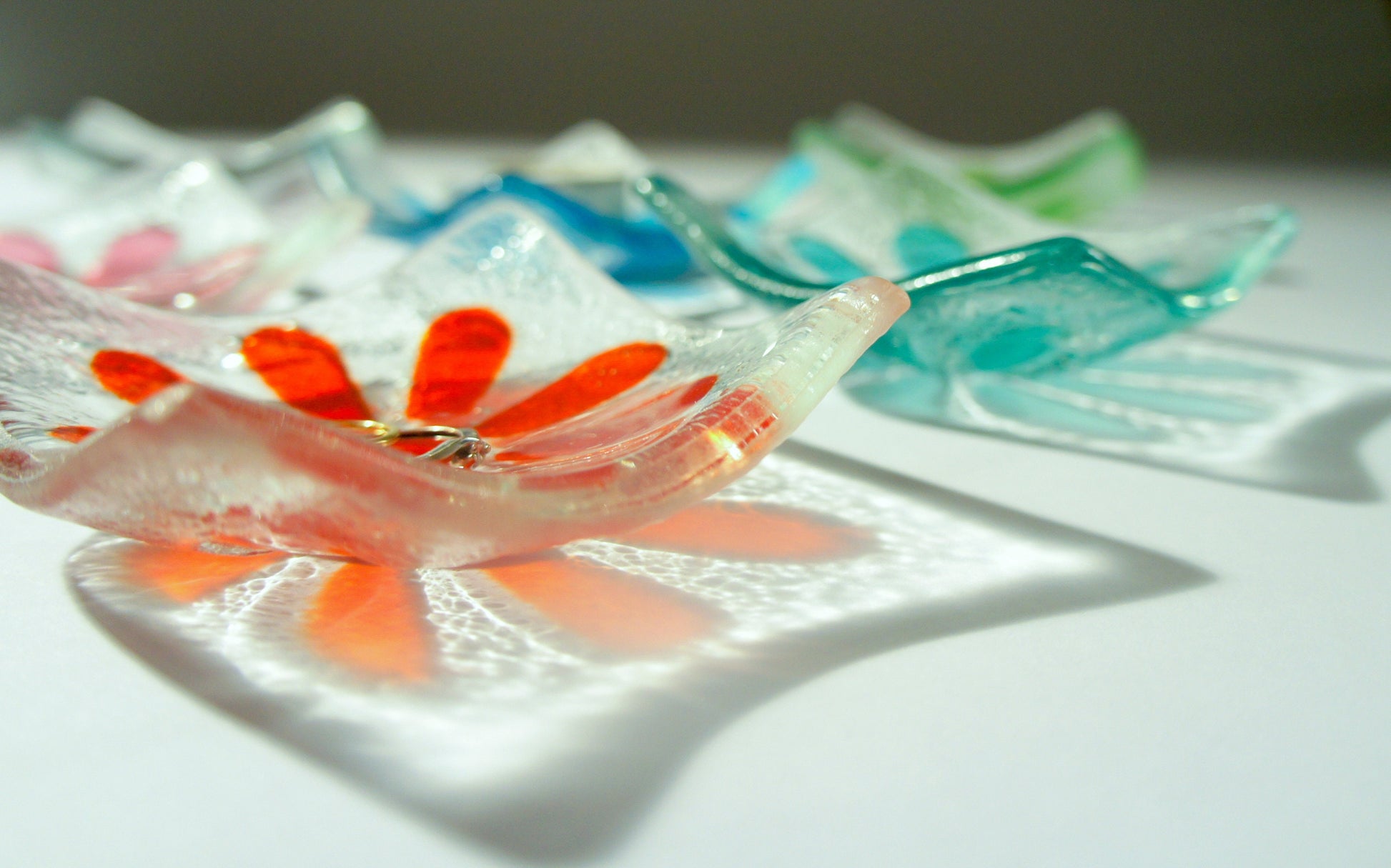 flower daisy ring glass dish, dish, heart trinket, jewelry dish, daisy, candle holder