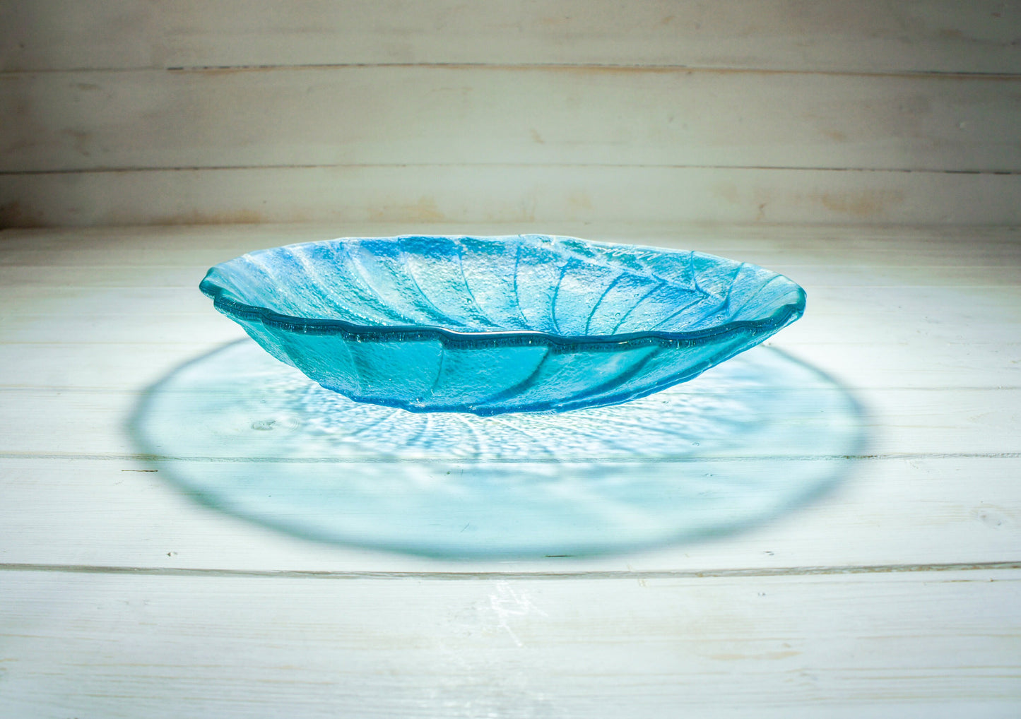 glass bowl, fruit bowl, ammonite glass fruit bowl, fossil ornament, blue teal bowl decor