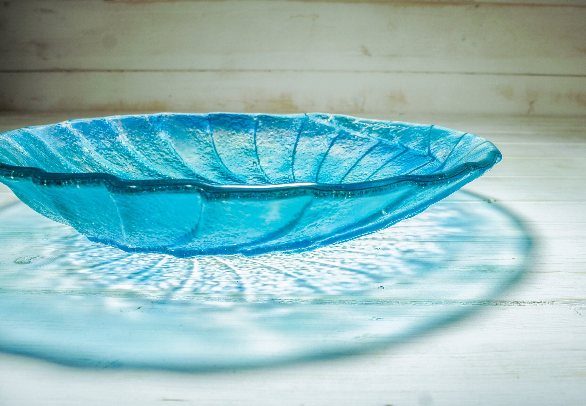 glass bowl, fruit bowl, ammonite glass fruit bowl, fossil ornament, blue teal bowl decor