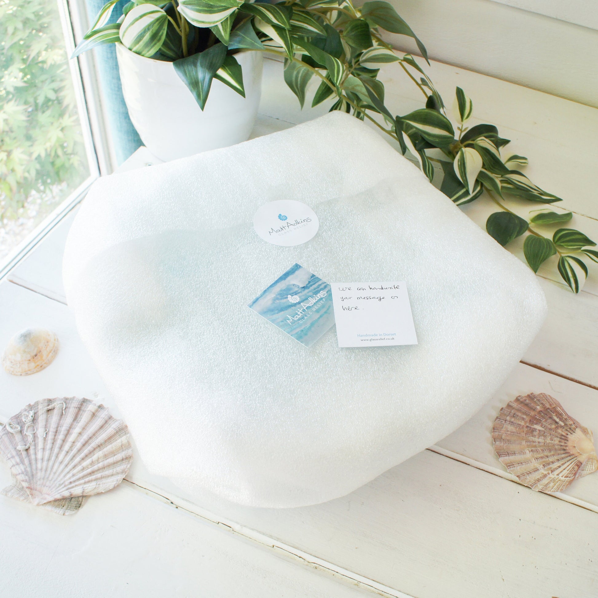 Teal Blue Ammonite Bowl 29cm(12"), Turquoise Blue Fossil Nautilus Fused Glass Fruit Bowl, table centerpiece, wedding present, Sea Glass Art
