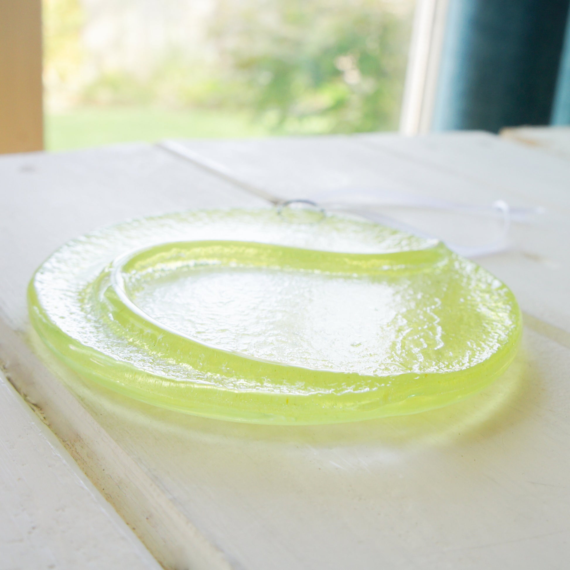 Tennis Glass Suncatcher 12cm (5"), fused glass, hanging ornament, ball, sport decor, tennis gifts, small gifts, boyfriend gift, brother gift