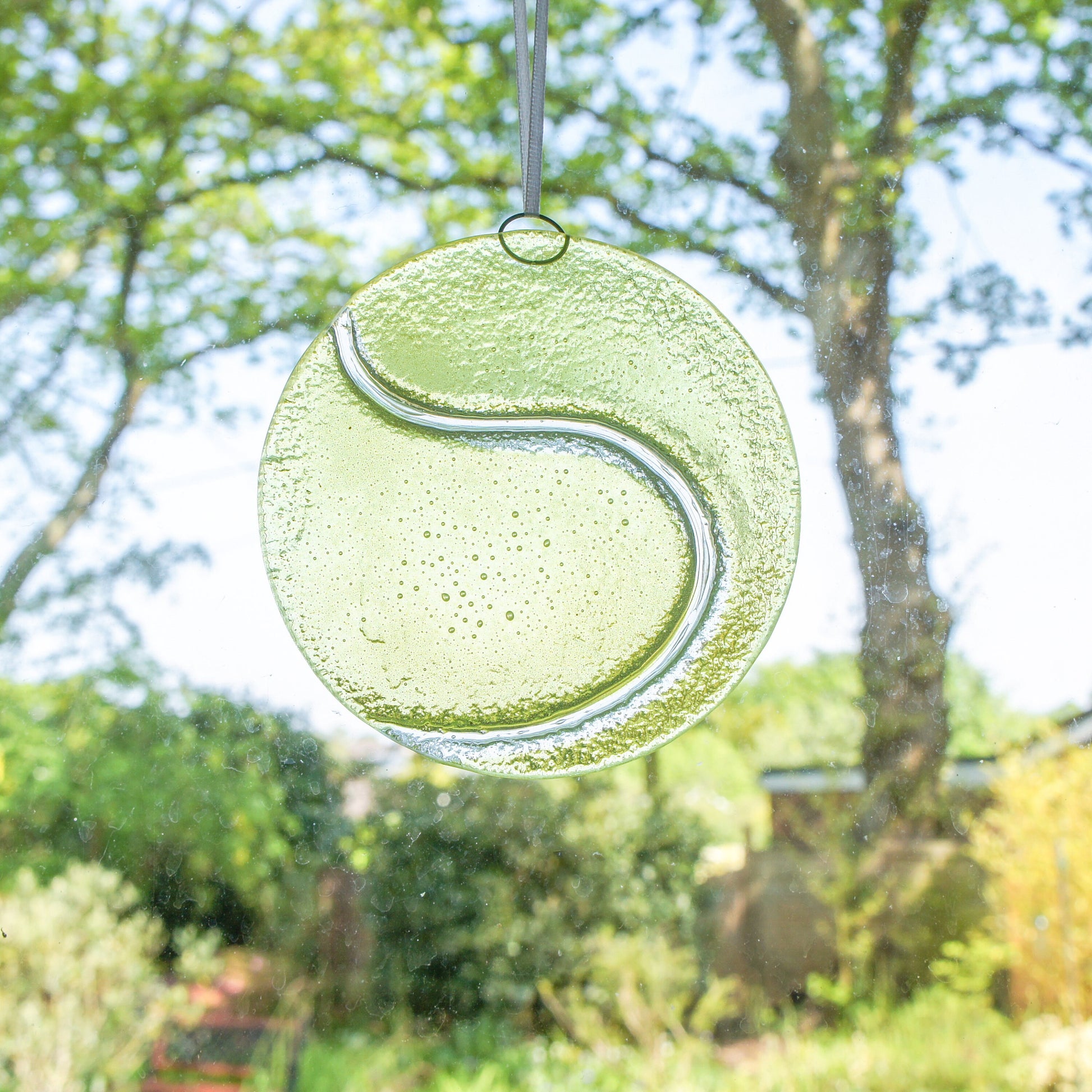 Tennis Glass Suncatcher 12cm (5"), fused glass, hanging ornament, ball, sport decor, tennis gifts, small gifts, boyfriend gift, brother gift