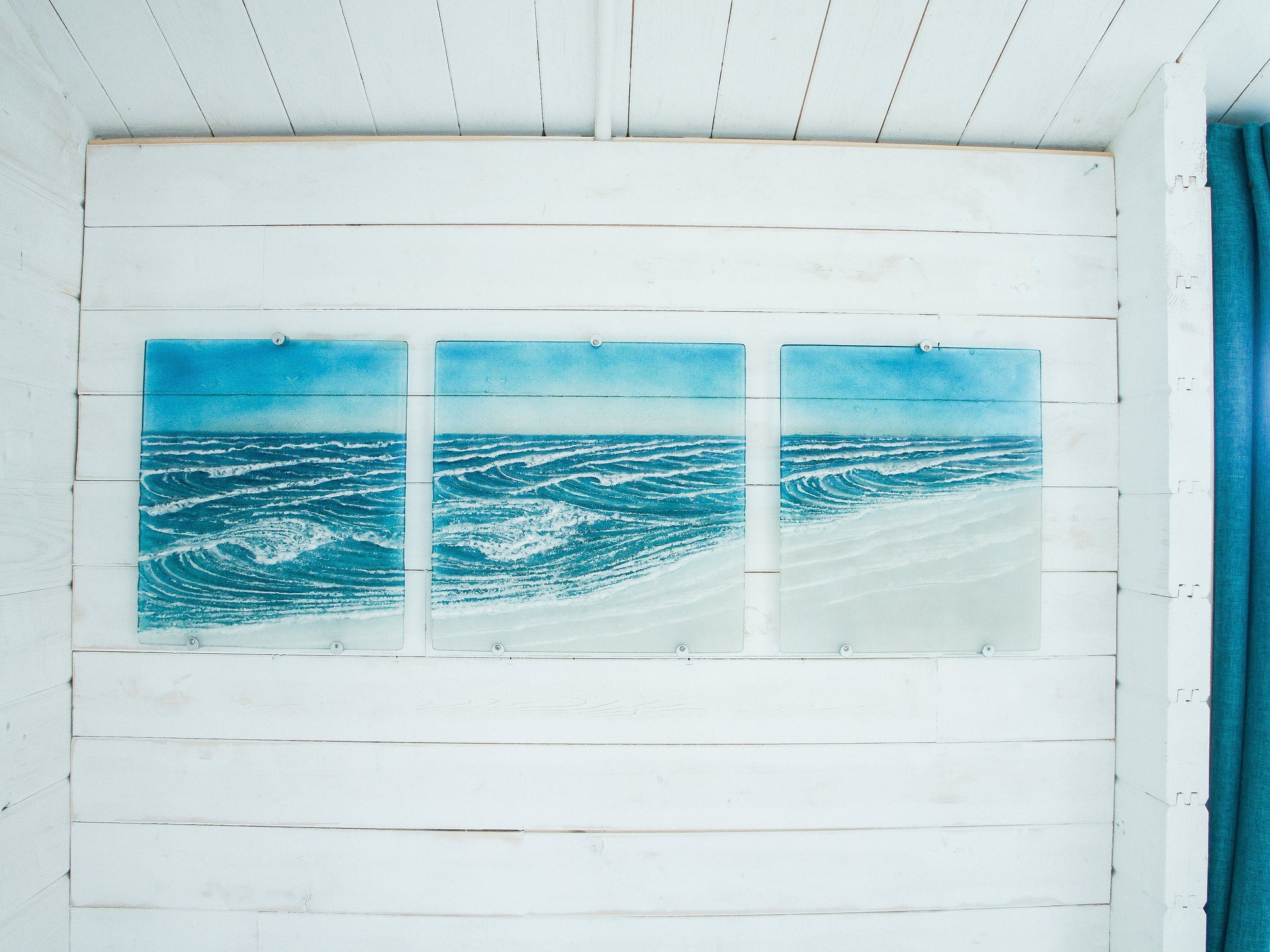 Crashing Wave
fused glass wall art
turquoise sea glass
fused glass wall
large glass wall art
sea glass wall art
fused glass wave
large fused glass
glass wall art
large wave wall art
triptych wall art
3 piece wall art
textured wall art