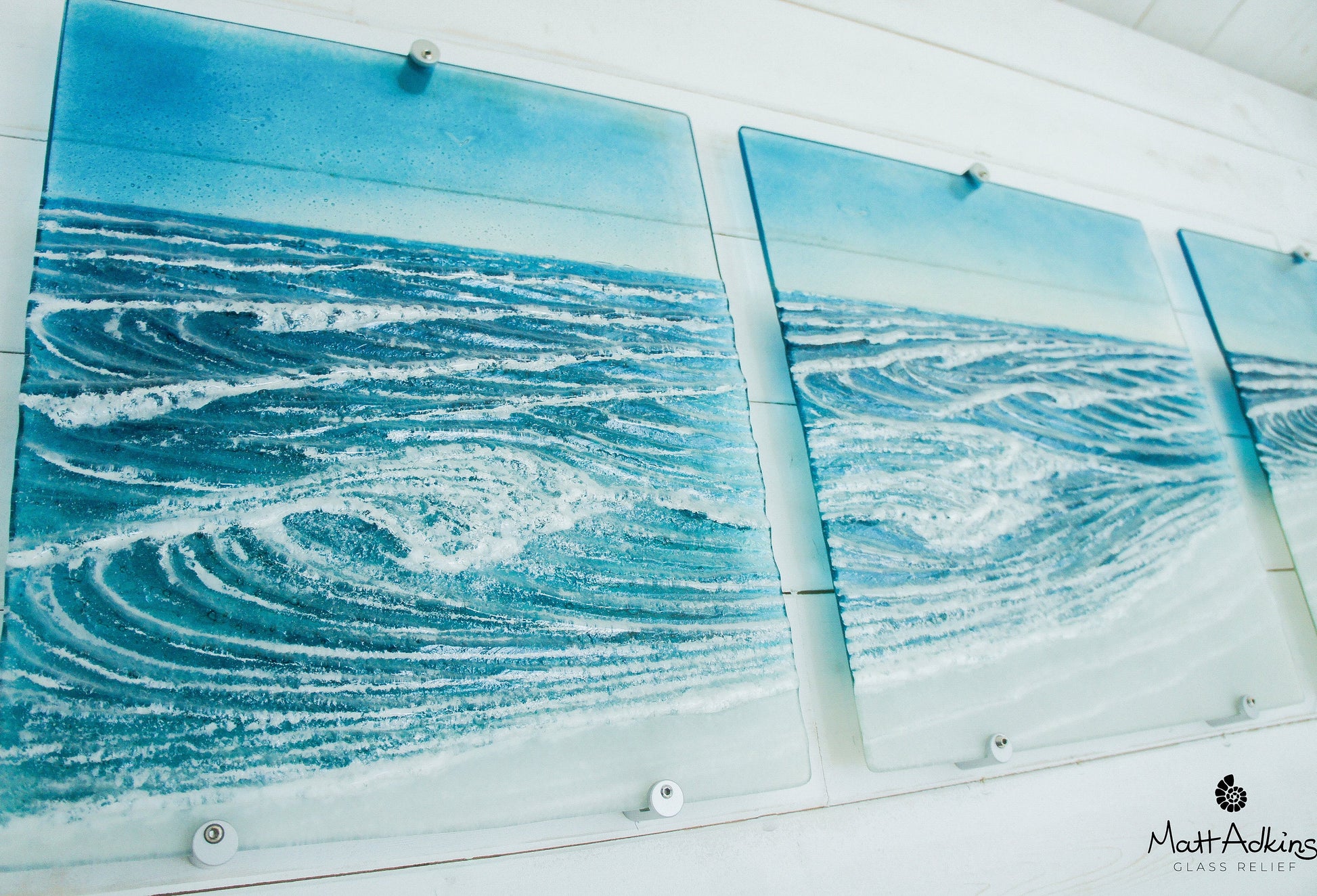 Crashing Wave
fused glass wall art
turquoise sea glass
fused glass wall
large glass wall art
sea glass wall art
fused glass wave
large fused glass
glass wall art
large wave wall art
triptych wall art
3 piece wall art
textured wall art