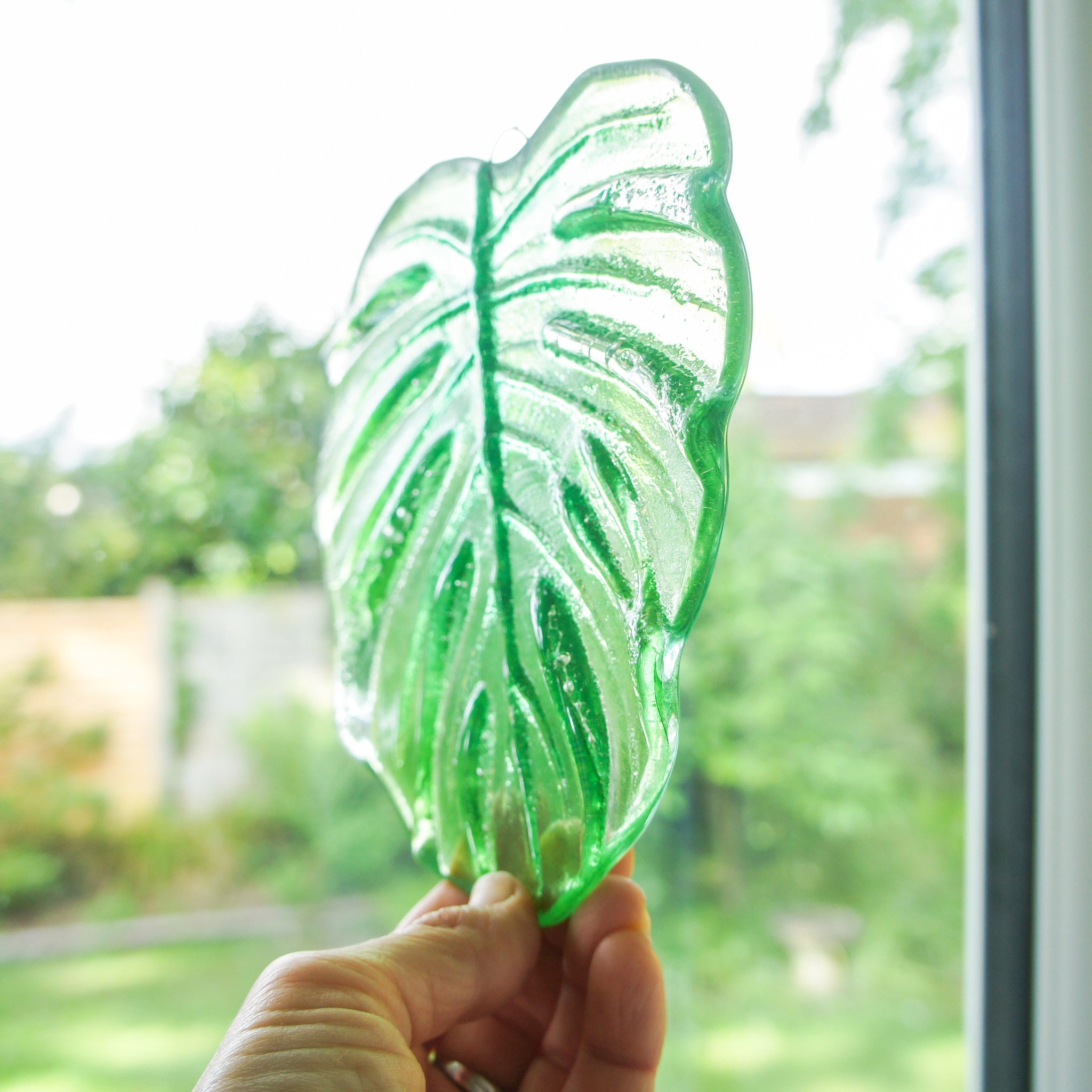 SunCatcher Acchiappasole Da Giardino - Ornamento In Acrilico Fluorescente Verde Con Asta In Fibra Di Vetro - 2