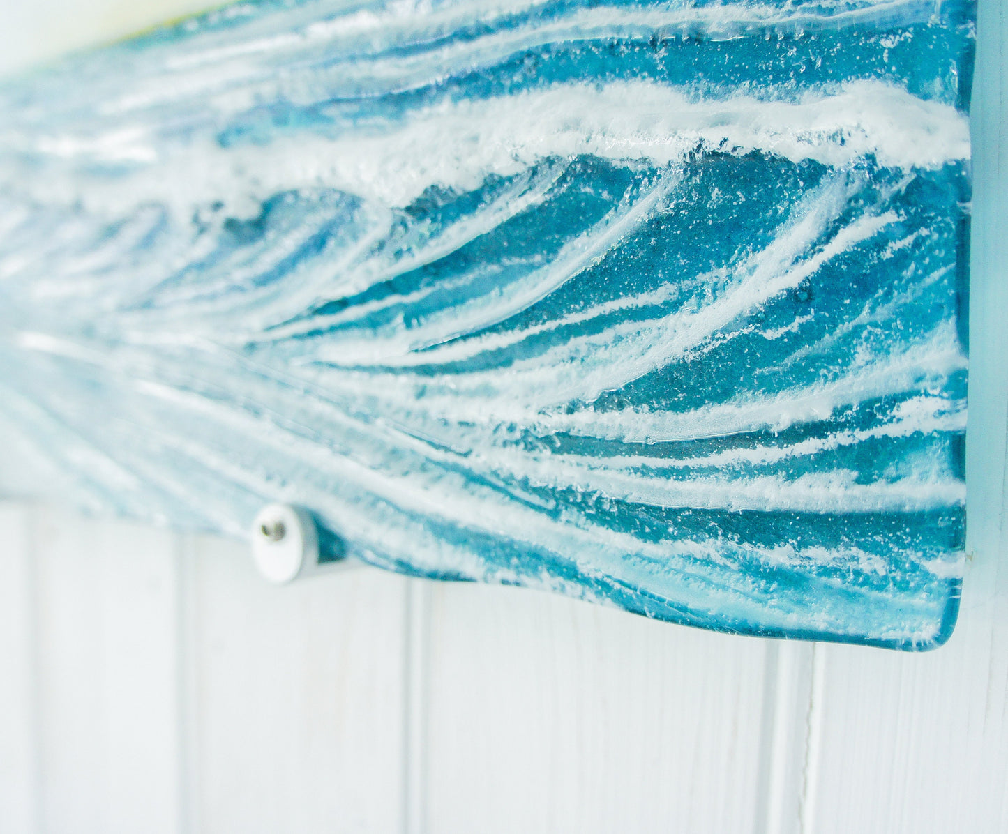 wall glass art
coastal home decor
fused glass wall art
ocean wall art
wave sculpture
beach room decor
office wall art
breaking wave
textured wall art
modern wall art
glass fusing teal
sea glass surfing