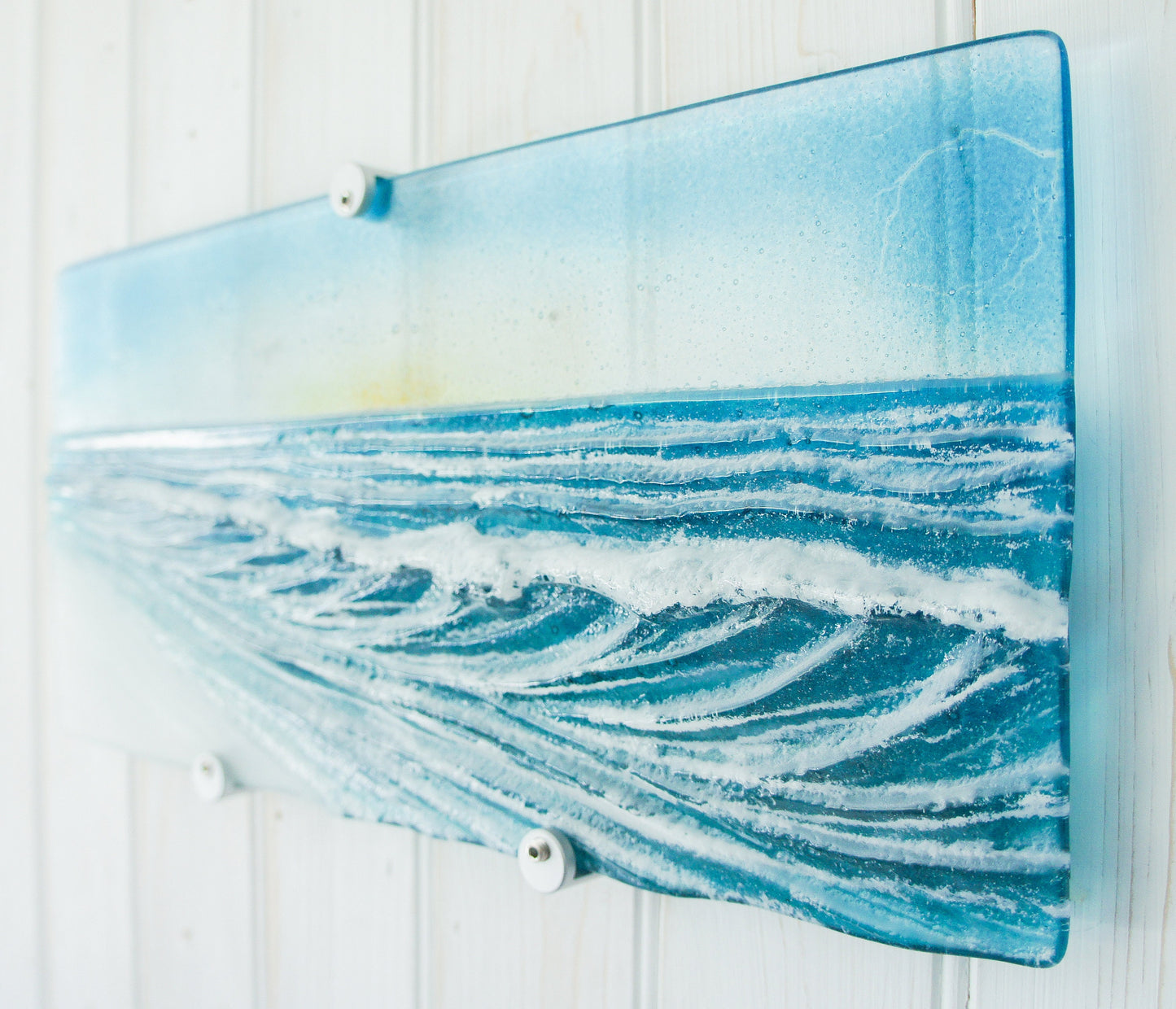 wall glass art
coastal home decor
fused glass wall art
ocean wall art
wave sculpture
beach room decor
office wall art
breaking wave
textured wall art
modern wall art
glass fusing teal
sea glass surfing
