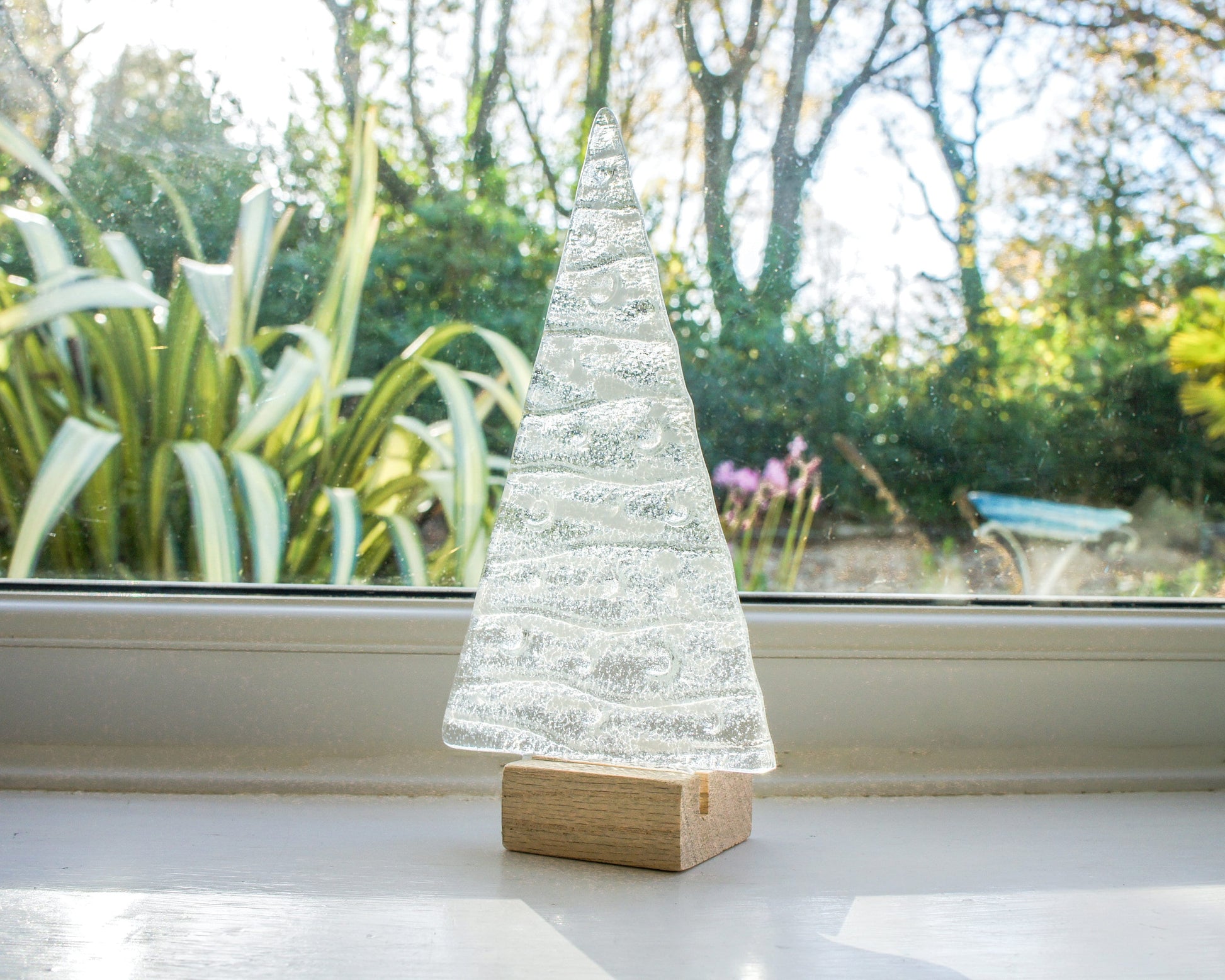 Christmas decoration
glass decoration
glass christmas tree
Xmas decoration
freestanding tree
christmas tree
snowy glass tree
white christmas tree
christmas decor
christmas eve box
christmas ornament
holiday decoration
secret santa gift