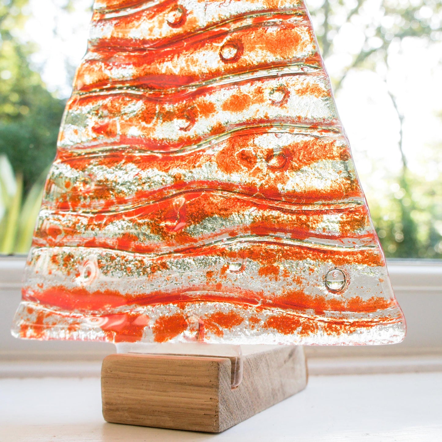 red fused glass christmas decoration, glass christmas, glass christmas, glass christmas tree glass christmas ornament