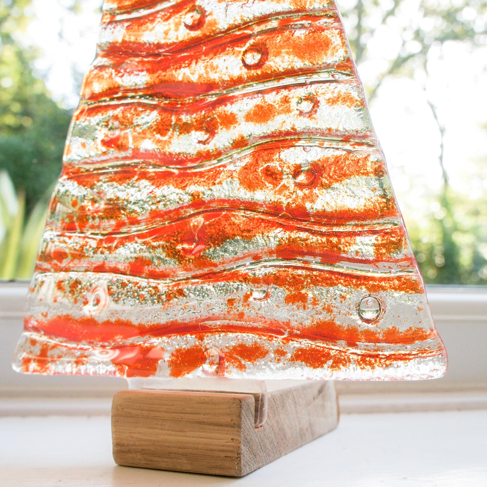 red fused glass christmas decoration, glass christmas, glass christmas, glass christmas tree glass christmas ornament